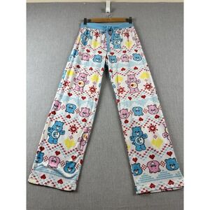 Care Bears Pajama Pants Sleep Lounge Fleece Small 80's